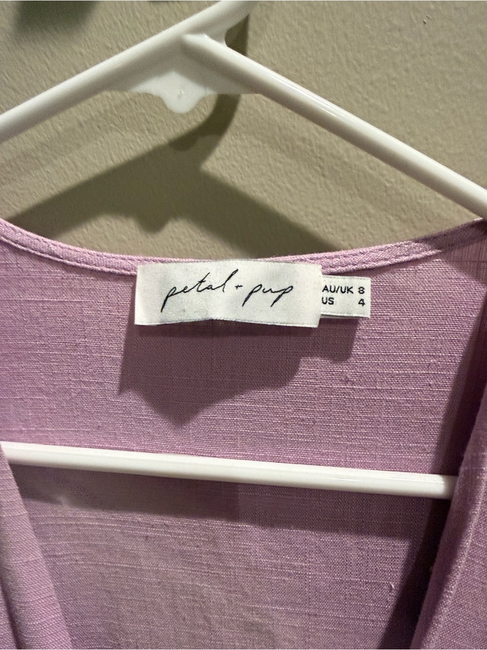 Petal & Pup Lilac Wrap Mini Dress - Picture 2 of 6